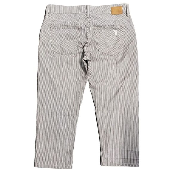 AG ADRIANO GOLDSCHMIED Jeans Womens 28R Brown THE EX-BOYFRIEND Stripes Distress - Picture 5 of 8